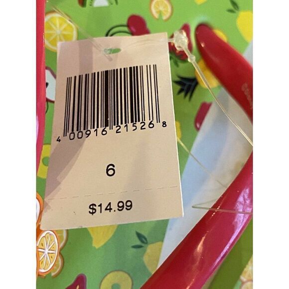 Disney Parks Hidden Mickey Mouse Flip Flops Sz 6 - Picture 3 of 11